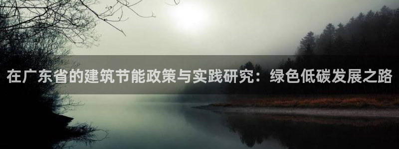 尊亿娱乐国际官网：在广东省的建筑节能政策与实践研究：绿色低碳发展之路