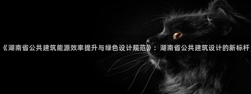 e尊国际官网·网址：《湖南省公共建筑能源效率提升与绿色设计规范》：湖南省公共建筑设计的新标杆