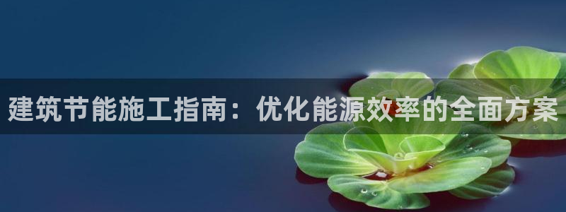 E尊国际：建筑节能施工指南：优化能源效率的全面方案