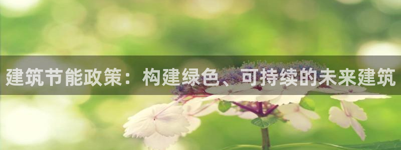 e尊国际平台：建筑节能政策：构建绿色、可持续的未来建筑